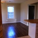 View from kitchen looking back towards living